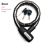Bicycle Lock Anti-theft Cable Lock 0.85m Waterproof